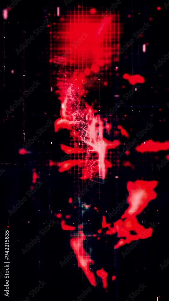 Poster futuristic metaverse, hi-tech digital data telemetry with encrypted numbers, display dynamic backgro