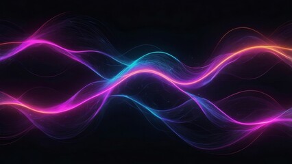 Naklejka premium abstract background with glowing lines