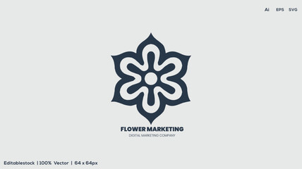 business marketing logo design hand marketing logo
