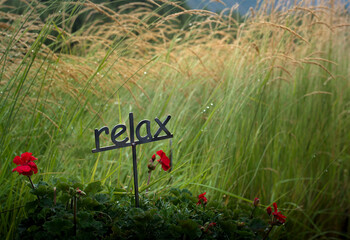 Relax Garden Sign