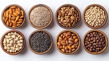 Fototapeta premium Assortment of Nuts and Seeds