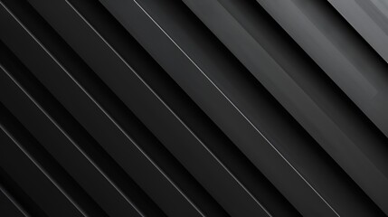 Obraz premium A sleek, modern design featuring diagonal black stripes with varying shades and textures.