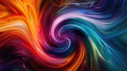 A swirling blend of vibrant colors creating a dynamic abstract background