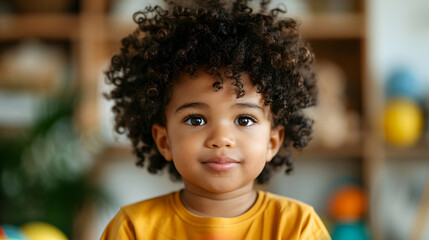 Child Playing With Toys Child With Dark Mahog