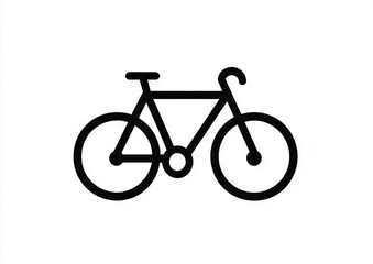 Obraz premium A black and white image of a bicycle