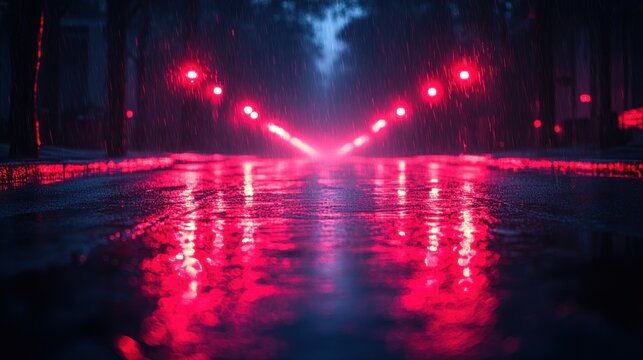 Rainy Night Street