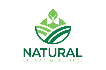 Natural logo for branding