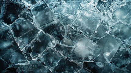 Obraz premium Cracked ice texture