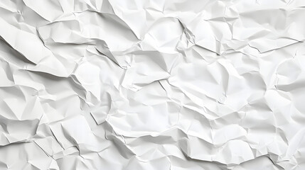 Fototapeta premium white crumpled paper background texture pattern overlay