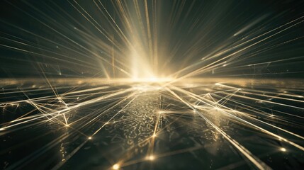 Ethereal lines of light crossing in captivating arrangements