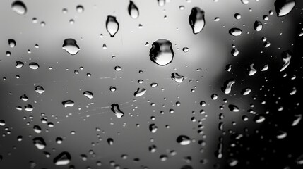 water droplets on glass window