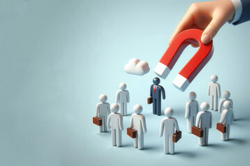 Talent Acquisition and Recruitment Concept. Space for text.