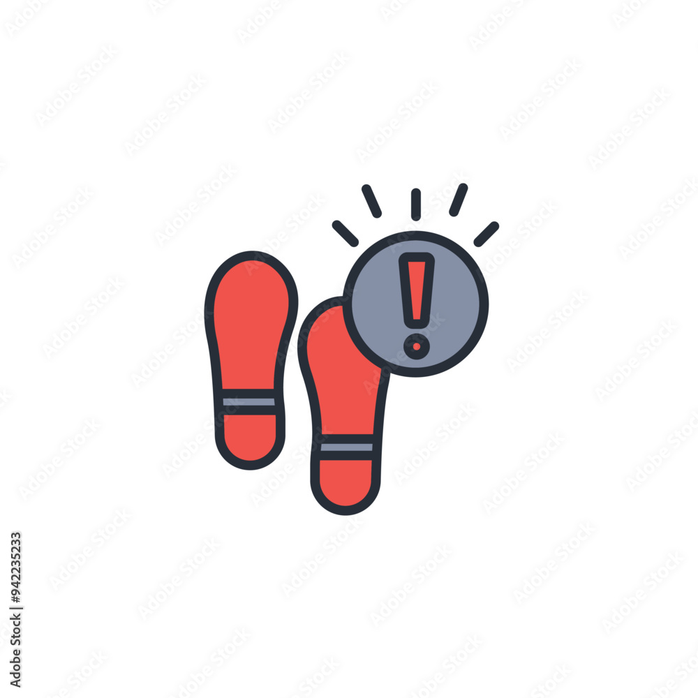 Poster intrusion detection icon. vector.editable stroke.linear style sign for use web design,logo.symbol il