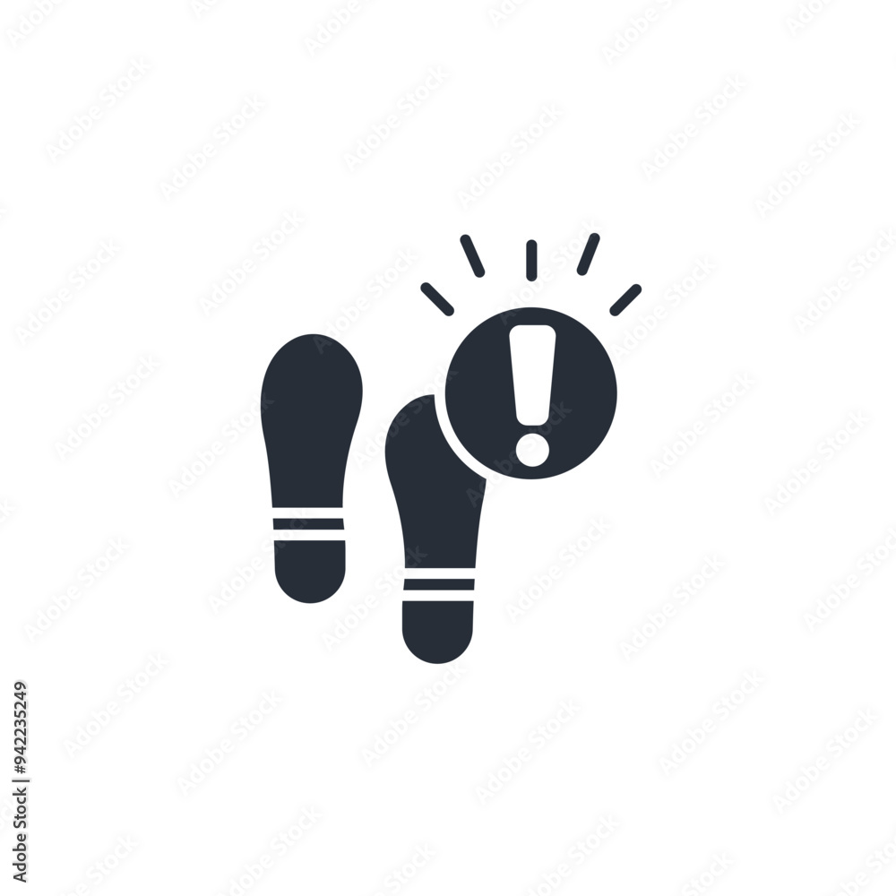 Poster intrusion detection icon. vector.editable stroke.linear style sign for use web design,logo.symbol il