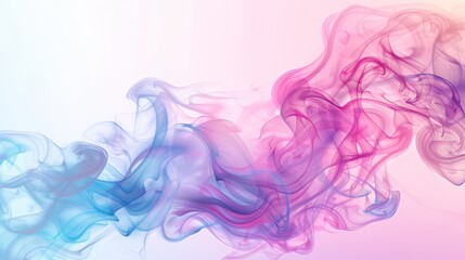 pink and blue smoke illustration