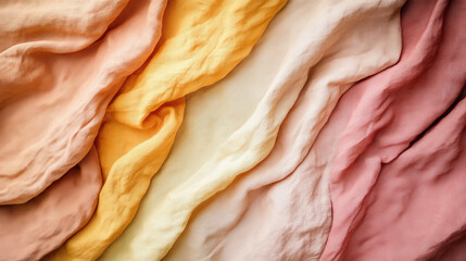 The focus is on clothing pieces that showcase rich, natural tones such as terracotta, ochre, and olive.