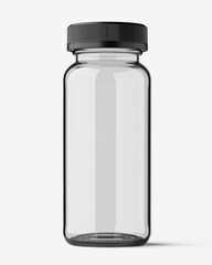 Fototapeta premium Mockup of glossy tumbler mug, plastic water sipper bottle, thermos flask stainless steel and silicon bottles behind it professional background