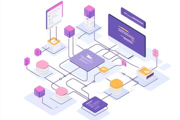 Software development flowchart  branching, merging, and git workflow for businesses