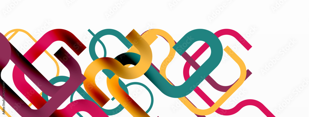 Poster Wave lines minimal abstract background