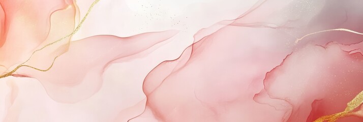 Obraz premium This design features a minimalistic watercolor background that showcases soft, cloudlike textures blending in pale pinks and whites. It is perfect for a variety of design needs, making it versatile