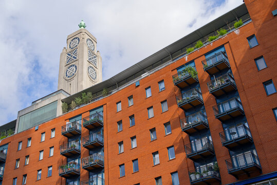 The OXO Tower on a sunny but cloudy day. London - 26th August 2024