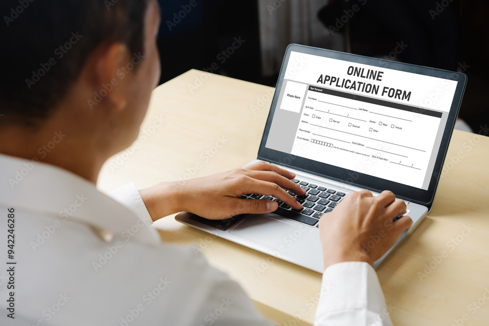 Poster online application form for modish registration on the internet website