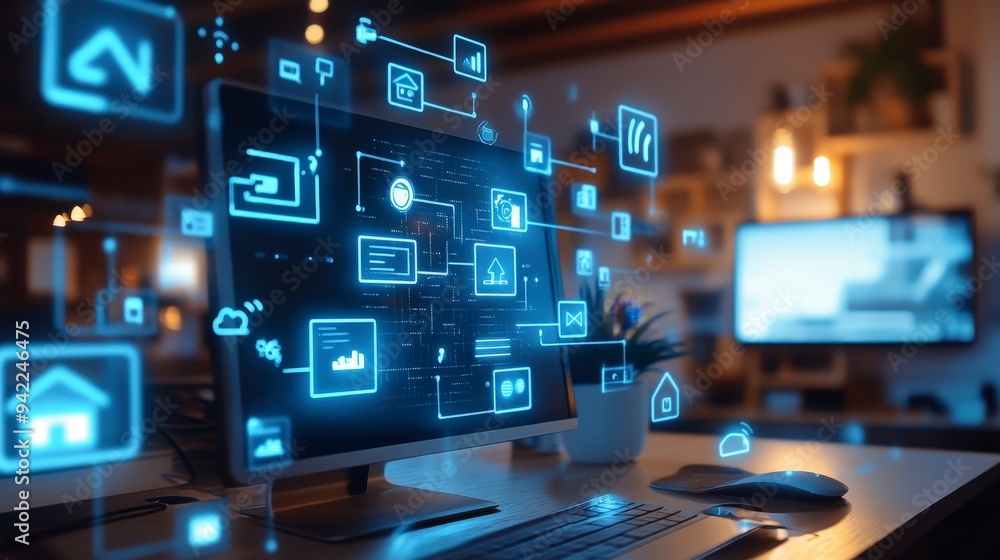 Poster seamless connectivity of interconnected iot devices in smart home or business setting