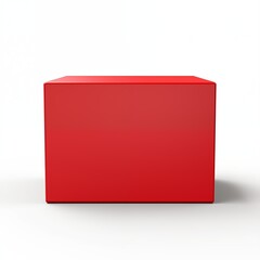 red box isolated on white