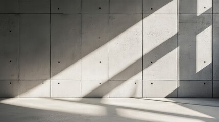 Obraz premium concrete wall with sunlight in the background.
