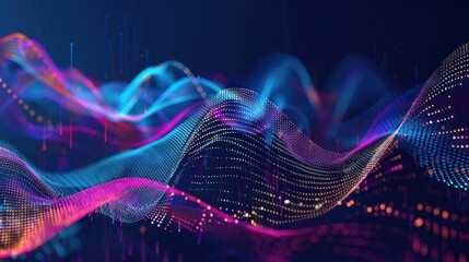 Abstract Digital Wave Background