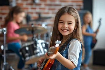 Children enjoying music lessons in studio  fun and engaging activities for young learners