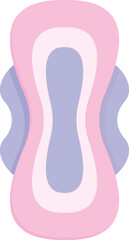 Pastel colored feminine hygiene product representing menstrual cycle and women's health