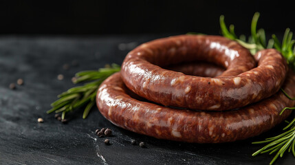 African boerewors twisted sausages raw