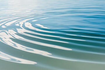 Pure Water Texture with Soft Ripples and Bright Reflections on a Pristine Surface