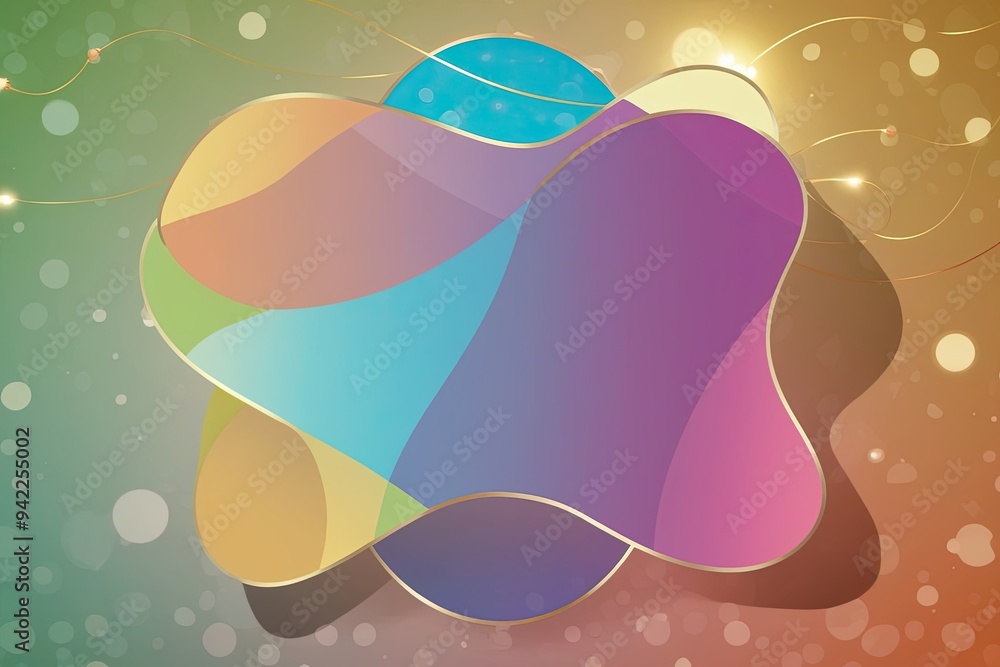 Poster playful background with whimsical shadow overlay effect and fun light patterns