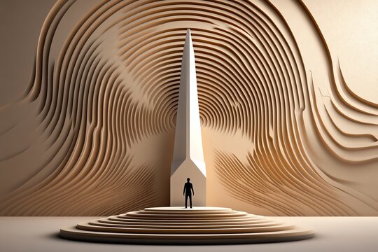 Landmark heritage sites rendered in a minimalist style, focusing on their historical significance with simple lines and shapes