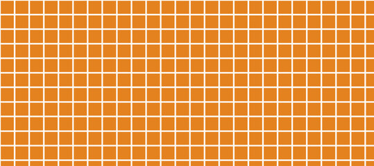 Orange simple plaid flannel background vector illustration.