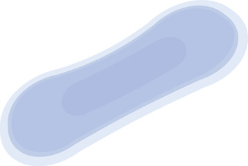 Blue sanitary pad, essential for women's health and hygiene during their menstrual cycle