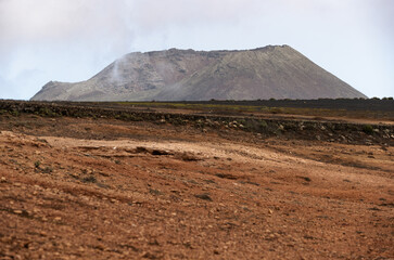 Volcanic landscape in Lanzarote island