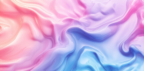 Fototapeta premium Soft Fluid Gradient in Pink and Blue Tones - Abstract Flowing Design