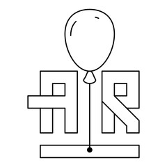 AIR Typography with Balloon