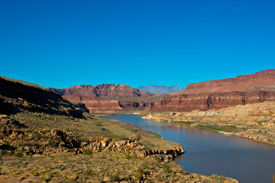 USA, Utah, State 95 at Hite on Upper Lake Powell