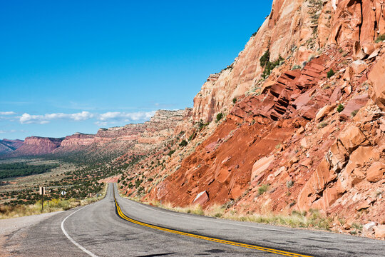 USA, Utah, Comb Ridge, Eighty mile Long Monocline from along US Highway 163 (Large format sizes available)