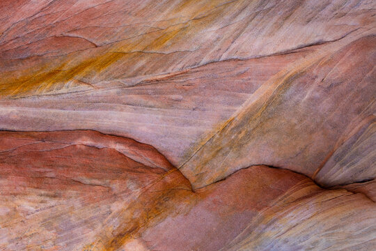 USA, Utah, Capital Reef National Park. Colorful patterns in sandstone. 