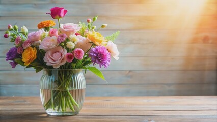 Beautiful flowers in a vase for home decoration, flowers, vase, home decor, interior design, floral arrangement, colorful