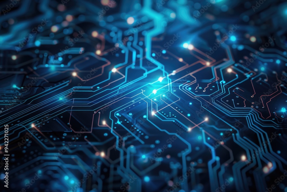 Leinwandbilder high-resolution image of a computer circuit board