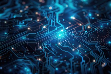 High-resolution image of a computer circuit board