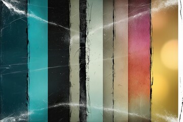 Weathered Film Textures with Intentional Scratches, Dust, and Vibrant Light Fades for Retro Overlay Design