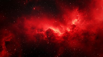red galaxy space with stars