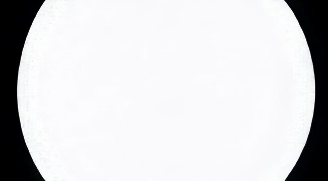 C&iacute;rculo blanco con efecto de respiraci&oacute;n s&uacute;per suave sobre un fondo negro puro.